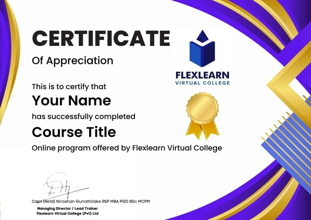 Achievement Certificate_Flexlearn Virtual College